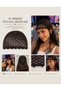 Kofi̇-13/17 Years Old Season's Most Popular Handmade Net Hair Accessory in Bitter Brown Color