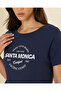 Women's Navy Graphic T-Shirt - 4