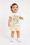 100% Cotton Baby Girl Shorts Set 372276