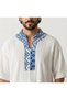 İzni̇k Haki̇m Yaka Şi̇le Bezi̇ Men's Shirt - 3