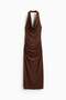 Cowl-neck halterneck dress - 5