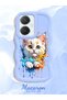 Vivo Y27 Compatible Case Camera Protector Blue Silicone Couple Phone Case Cat Pattern - 2