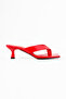 Anna Women's Flip-Flop Heeled Slippers – Square Toe Thin Heel Casual Stylish Summer Sandals - 3
