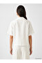 White Lace Pocket Modal Blend Women's Shirt - 4