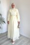 Molly Nelly Women's Long Hijab Dress with Mobile Skirt - 3