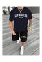 Unisex Oversize Shorts Set Short Sleeve T-Shirt Comfortable Fit Summer Casual Sports