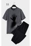Unisex Oversize Shorts Set Short Sleeve T-Shirt Comfortable Fit Summer Casual Sports