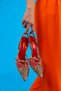 Vonda Real Leather Women's Heeled Sandals Powder - 3