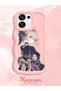 Oppo A6 Pro 5g Compatible Case Camera Protector Pink Silicone Couple Phone Case Girl Pattern - 2