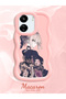 Redmi 13C Compatible Case Camera Protector Pink Silicone Couple Phone Case Girl Pattern - 2