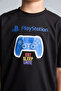 100% Cotton Playstation Licensed Oversized Crew Neck Short Sleeve Black T-Shirt for Boys H8307A826 - 4