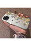 حافظة هاتف متوافقة مع هاتف iPhone 14 Plus مصنوعة من السيليكون وغطاء خلفي صلب بنمط زهور - 2