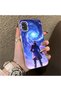 Samsung Galaxy A31 Compatible Silicone Edge Hard Back Case Couple Phone Case with Line Pattern - 3