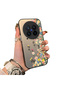 Vivo X200 Pro Compatible Silicone Edge Hard Back Case Couple Phone Case with Floral Pattern