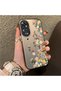 Oppo A60 Compatible Silicone Edge Hard Back Case Couple Phone Case with Floral Pattern - 3