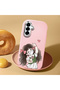 Samsung Galaxy A56 Compatible Case Camera Protector Pink Silicone Couple Phone Case Girl Patterned - 2
