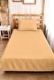 Mustard Bohemian Young Room Single Pique Set - Plain Quilted Beige 160X220 cm Seasonal Bedspread - 4