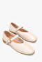 Giela Women's Genuine Leather Ballerinas - Beige - 2