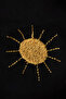 Moon and Sun Patterned Embroidered Double Combination Crew Neck Sweatshirt - 5