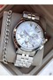 Functions Active, in Stylish Box, Silver Steel Band, White Dial, Men's Wristwatch with Calendar + Chain Bracelet - 3