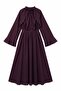 Linen Suit with Flared Skirt 9357335 - Dark Mulberry - 5