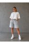 2-Piece Shorts for Women (Black-Grey) Comfortable Fit Oversize Daily Wear Sweat-Resistant - 3