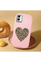 Samsung Galaxy A03 Compatible Case Camera Protector Pink Silicone Couple Phone Case Heart Pattern - 2