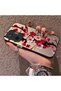 Poco F7 5g Compatible Silicone Edge Hard Back Case Couple Phone Case with Floral Pattern - 2