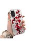 Samsung Galaxy A13 4g Compatible Silicone Edge Hard Back Case Couple Phone Case with Floral Pattern