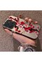 Mi 14t 5g Compatible Silicone Edge Hard Back Case Couple Phone Case with Floral Pattern - 2