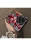 Redmi Note 13 Pro Plus 5g Compatible Silicone Edge Hard Back Case Couple Phone Case with Floral Pattern - 4
