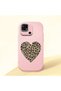 Redmi 10C Compatible Case Camera Protector Pink Silicone Couple Phone Case Heart Pattern