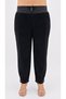 Plus Size Loose Fit Velvet Women's Trousers