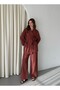 Kiremit Romna Raw Linen Jacket and Trousers Set - 2Y8447 - 2