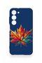 Samsung S23 Compatible Colorful Leaf Pattern Silicone Case - 2