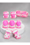 Child Protective Pink Child Protective Sports Set Knee Pad Elbow Pad Hand Wrist Protector - - 2
