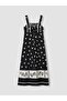 Lcwaikiki Maternity Black Square Neck Embroidered Dress - 6