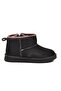 Black Suede Fur Lined Girls' Boots Ugy F - 2