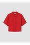 Lcw Vision Red Women's 100% Linen Shirt - 5