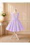 Special Design Lilya Model Lilac Color Sleeveless Flower Accessory Detailed Girls' Evening Dress - 2