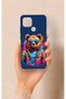 Oppo A15 Compatible Bear Patterned Silicone Case with Glasses