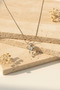 Stylish Steel Bow Necklace for Women, Special Design with Heart Stone Detail - 4