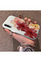 Samsung Galaxy A50S Compatible Silicone Edge Hard Back Case Couple Phone Case with Floral Pattern - 2