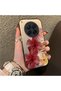 Tecno Camon 40 Premier 5g Compatible Silicone Edge Hard Back Case Couple Phone Case with Floral Pattern - 3