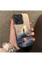 Mi 13t Pro Compatible Silicone Edge Hard Back Case Couple Phone Case Tower Patterned - 3