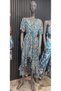 70% Viscose 30% Silk Deep V-Neck Front Flounce Tie-Waist Women's Summer Dress - 6