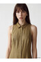 Lcw Vision Khaki Linen Blend Shirt Dress - 2
