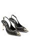 Women's High Heeled Special Stone Pointed Toe Buckle Open Back Evening Dress Shoes 14225