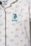 Embroidered Baby Girl Cute Hearts White Shirt Pajama Set Usb3203-C-V1 - 5