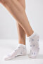 12-Pack Women's Bamboo Patterned Ballerina Socks 80% Cotton Thin Summer Breathable Casual Socks - 2